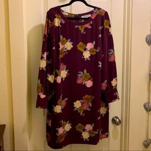 Fall floral dress